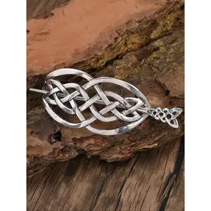 Vintage Minimalist Viking Celtic Knot Hair Clip Nordic Runes Witch Sliding Bar Hair Accessory Women's Nordic Norway Style Gothic Jewelry Party Accessories Valentine's Gift