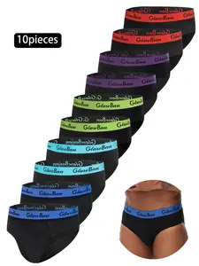 10pieces Pack Briefs Brand Boxer Fashion Style Men Panties Underwear Male And Underpants For Shorts Slips Comfortable Performance Boxer Briefs