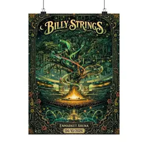 [Sale Up To 50%][No frame, Free Ship] Billy Strings | 04/10/2026 | Savannah, GA | Concert Poster