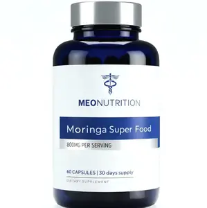 Moringa Capsules 800mg - Pure Horseradish Tree Leaf Superfood Supplement for Healthy Energy, Sleep & Joint Support - Made in USA, Vegan, Non-GMO - 60 Veggie Capsules