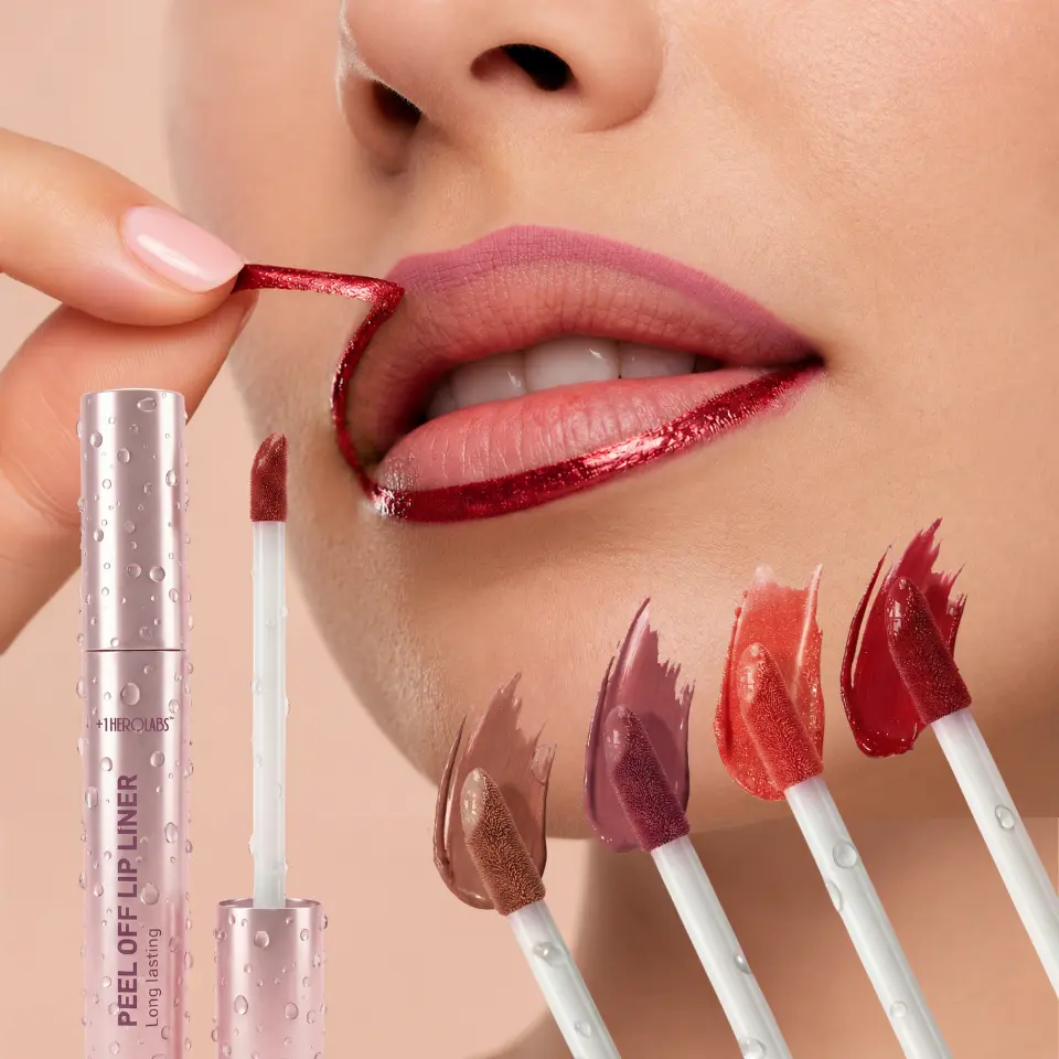 Peel Off Lip Liner & Lip Stain | Long-Lasting & Transfer-Proof Matte Finish | Alcohol-Free Formula