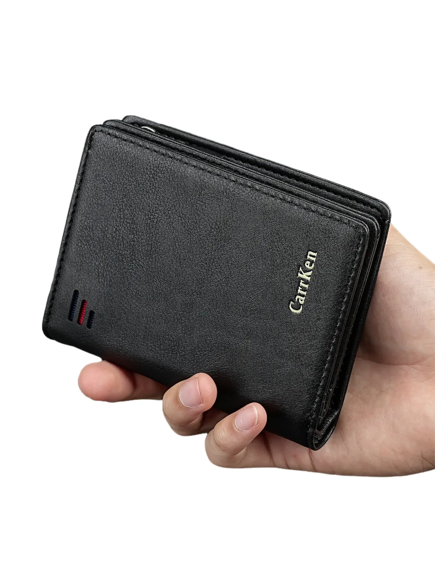 Men's Vintage Zipper Short Wallet, Multi Card Slot Wallet, Business Fashion Wallet, Casual Trendy Versatile High-quality Daily Wallet for Men, Zipper Wallet Design, Vintage Style Wallet
