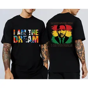 100 Percent Cotton DoubleSided Martin Luther King Dream Like King Shirt Black History Tour BHM 2026 Design Ideal Holiday Gift