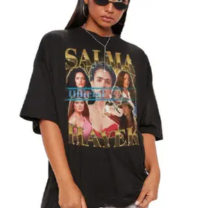Salma Hayek Vintage T-shirt For The Fan Gift Retro 90s Style Homage Tees Tshirt