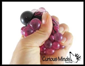 2" Metallic Bubble Mesh Balls - Squishy Fidget Ball with W