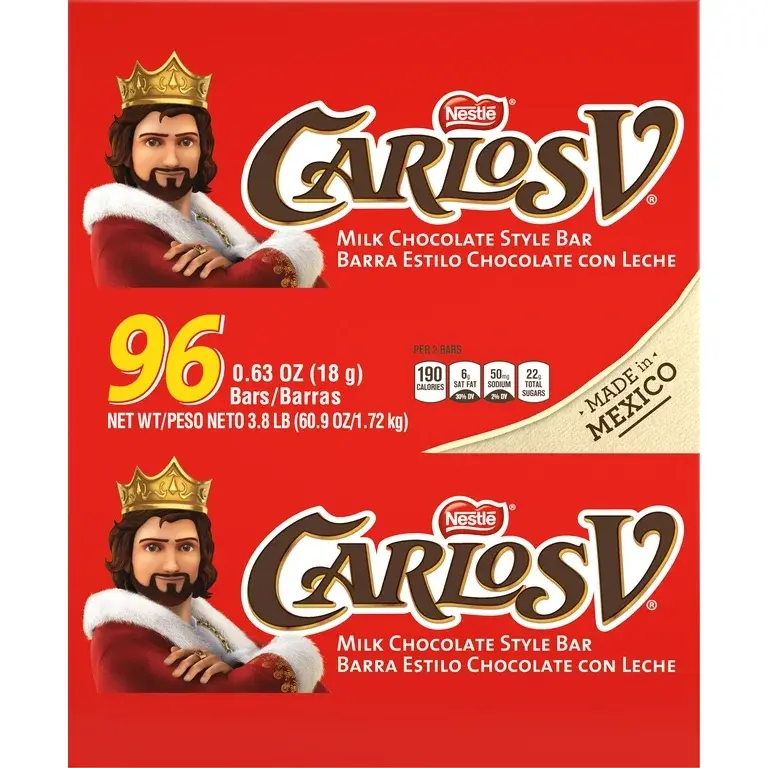 Carlos V Milk chocolate style bar 96 bars