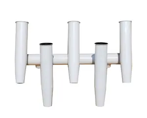 Dolphin 5 Rod Holder, anodized, white or black coated