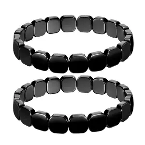 Hematite Bracelet Men Natural Stones Handmade Bracelets Reignites Masculine Energy Male Healing Bracelets for Mens Inspirational Jewellery Gifts