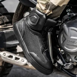 Motorcycle Riding Shoes Motorcycle Shoes Track off-Road Racing Shoes Anti-Fall Wear-Resistant Breathable Leisure Boots, Suitable for All Seasons