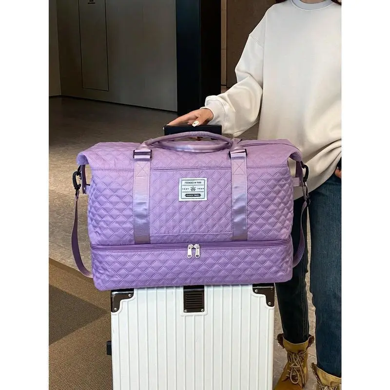 Purple Expanded Luggage Storage Bag, Lightweight Foldable, Expanded, Carry On Travel Weekender & Overnight Bag, Weekend Bag Hospital Bag Quilted Bag Quilt Bag Puffer Bag Quilted Shoulder Bag Hand Bag Crossbody Bag Traveling Bag Back To School School Bag Purple Expanded Luggage Storage Bag, Lightweight Foldable, Expanded, Carry On Travel Weekender & Overnight Bag, Weekend Bag Hospital Bag Quilted Bag Quilt Bag Puffer Bag Quilted Shoulder Bag Hand Bag Crossbody Bag Traveling Bag Back To School School Bag