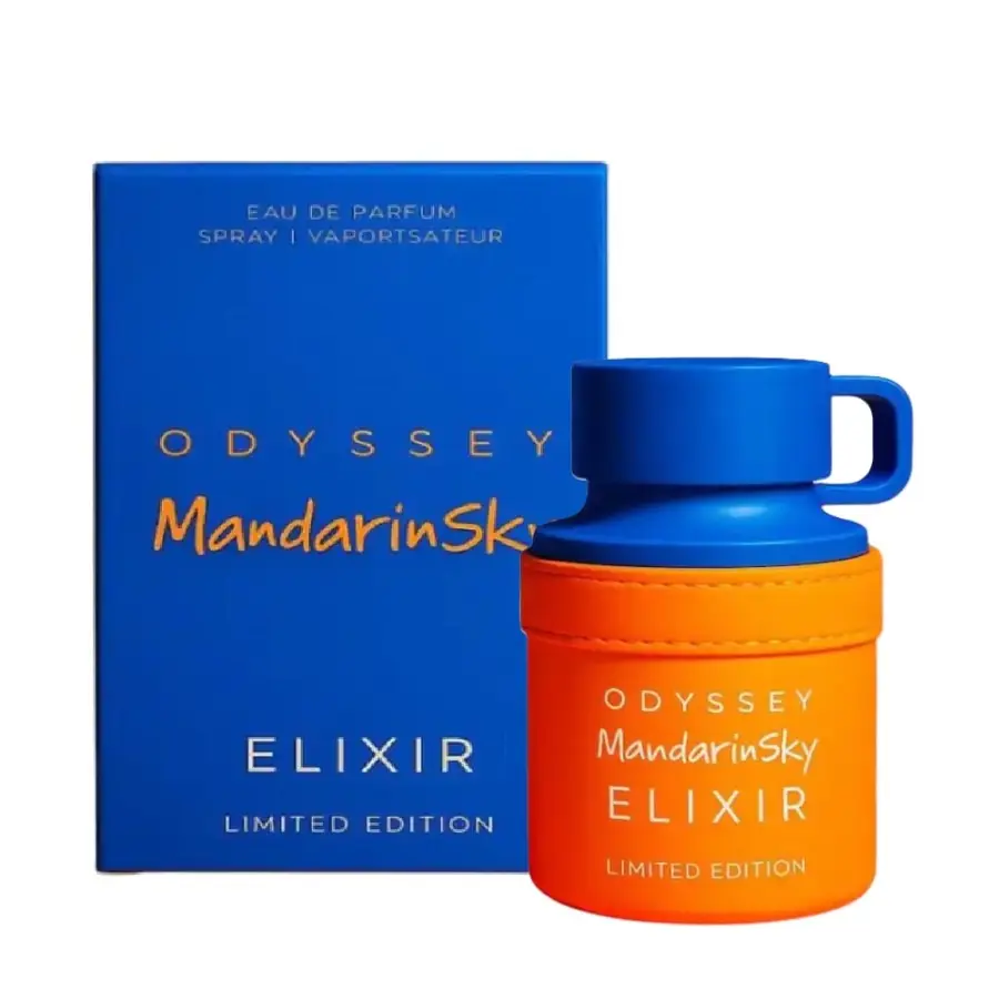 Armaf Odyssey Mandarin Sky Elixir Eau De Parfum 3.4 Oz l Fruity, Citrus and Musky Fragrance