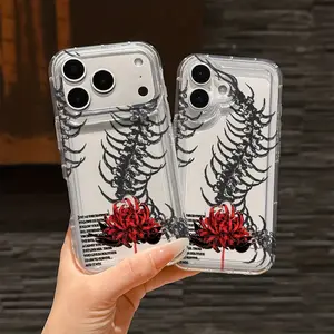 Spider Lily Tokyo Ghoul Phone Case for iPhone 17 16e 16 15 14 13 12 11 Pro Max Mini Air XR XS X 7 8 Plus, Shock-Absorbing Shockproof Protective Airbag Soft Tpu Back Cover