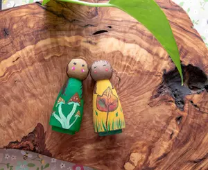 Nature Peg Dolls, Wooden Toys, Open Ended Toys