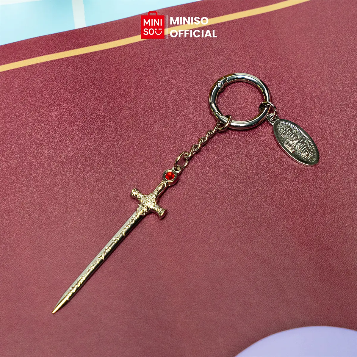 Miniso × Harry Potter Wizarding World Stylish Keychain Bag Charm Gryffindor Charm Sword Shape