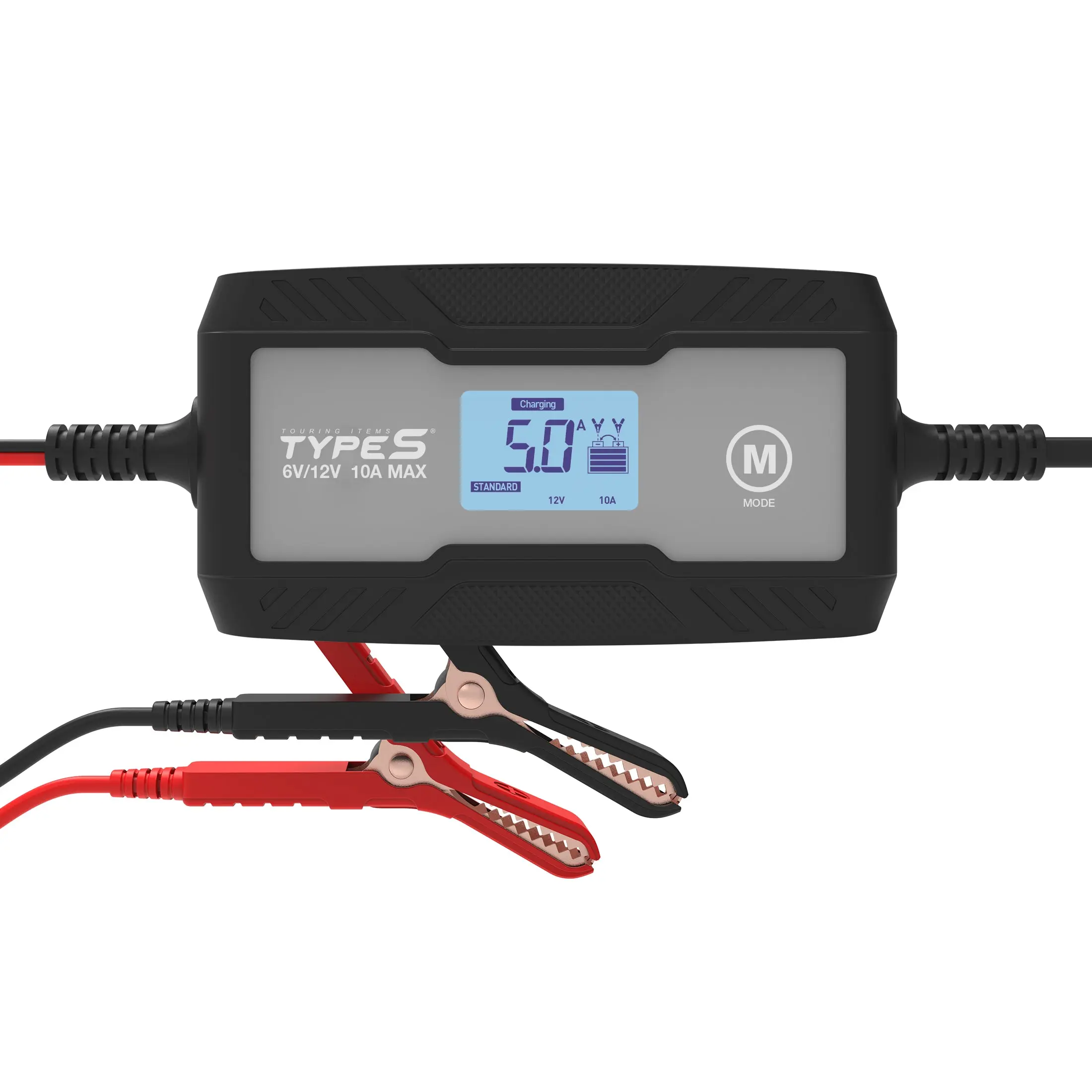 TYPE S 10A 6V-12V Battery Charger Unit, for Trucks & Classic Cars, with Advanced Battery Recovery Mode, SAE Connectors, Lithium Ion Compatible, Repairs Impaired Cells