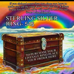 STERLING SILVER RINGS- 50$ (LIVE CLAIM)