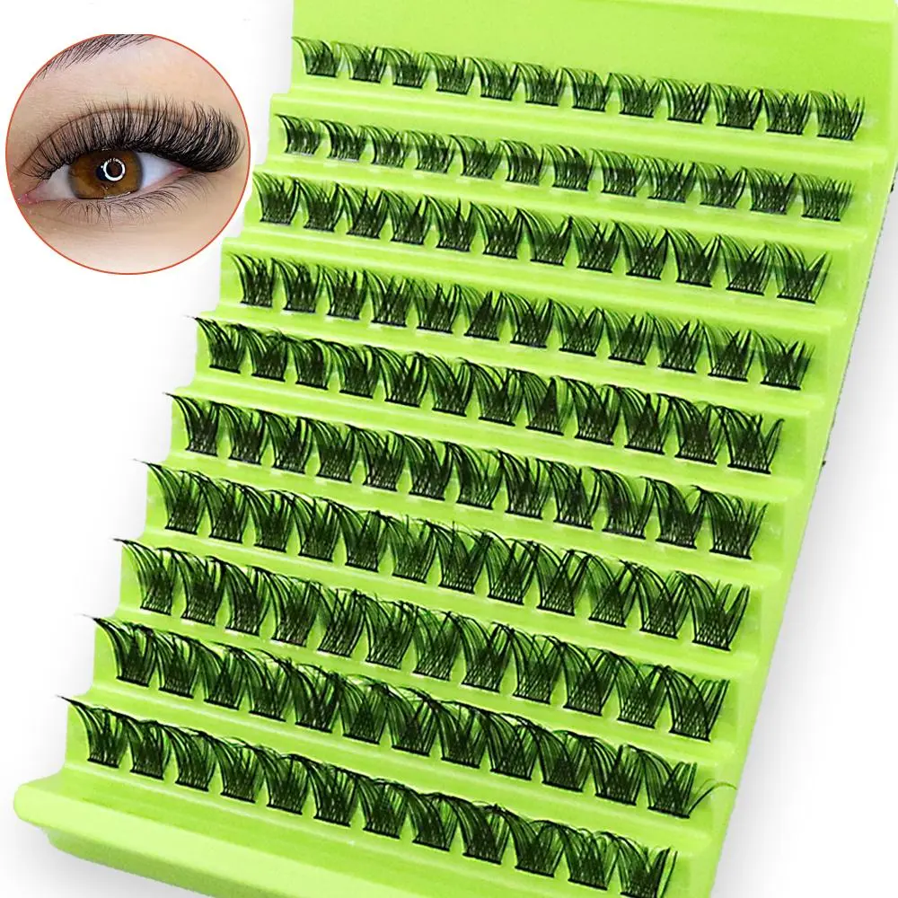 Natural False Eyelashes, 1 Set Individual False Eyelashes, Curly Faux Cluster Lashes, Diy Dramatic Lashes, Diy Volume Eyelashes, Lightweight Portable Makeup Tool for Women, Cosmetic, DIY Eyelash Extensions, Eyelash Extension