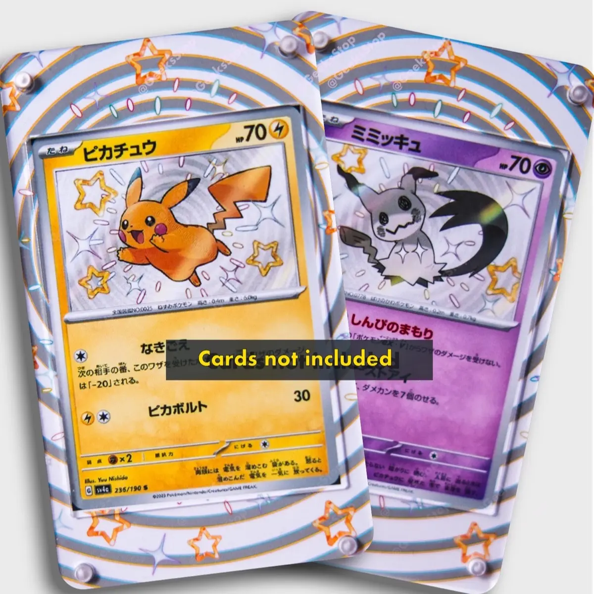 Shiny Pkmn Extended Art Custom Acrylic Display Card Holder