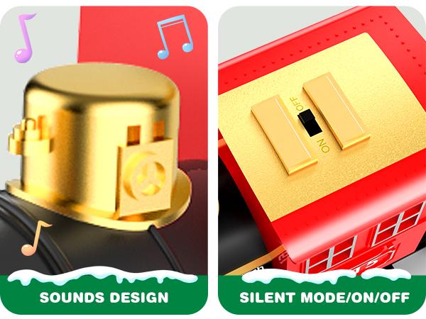 Rc Steam Locomotive Christmas Train, Remote Control Train Toys，Christmas Gift for Kids Boys Girls with Smokes, Lights and Sound