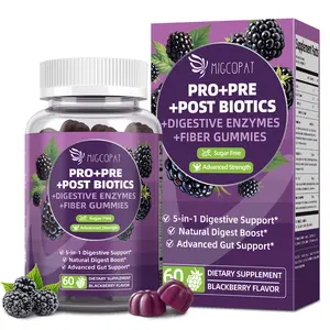 Migcopat Fiber Gummies + Probiotic, 10g Fiber Per Serving, 30 Billion CFU Probiotics, 90 Gummies, Sugar Free, Vegan, Grape Flavor, Digestive Health Support