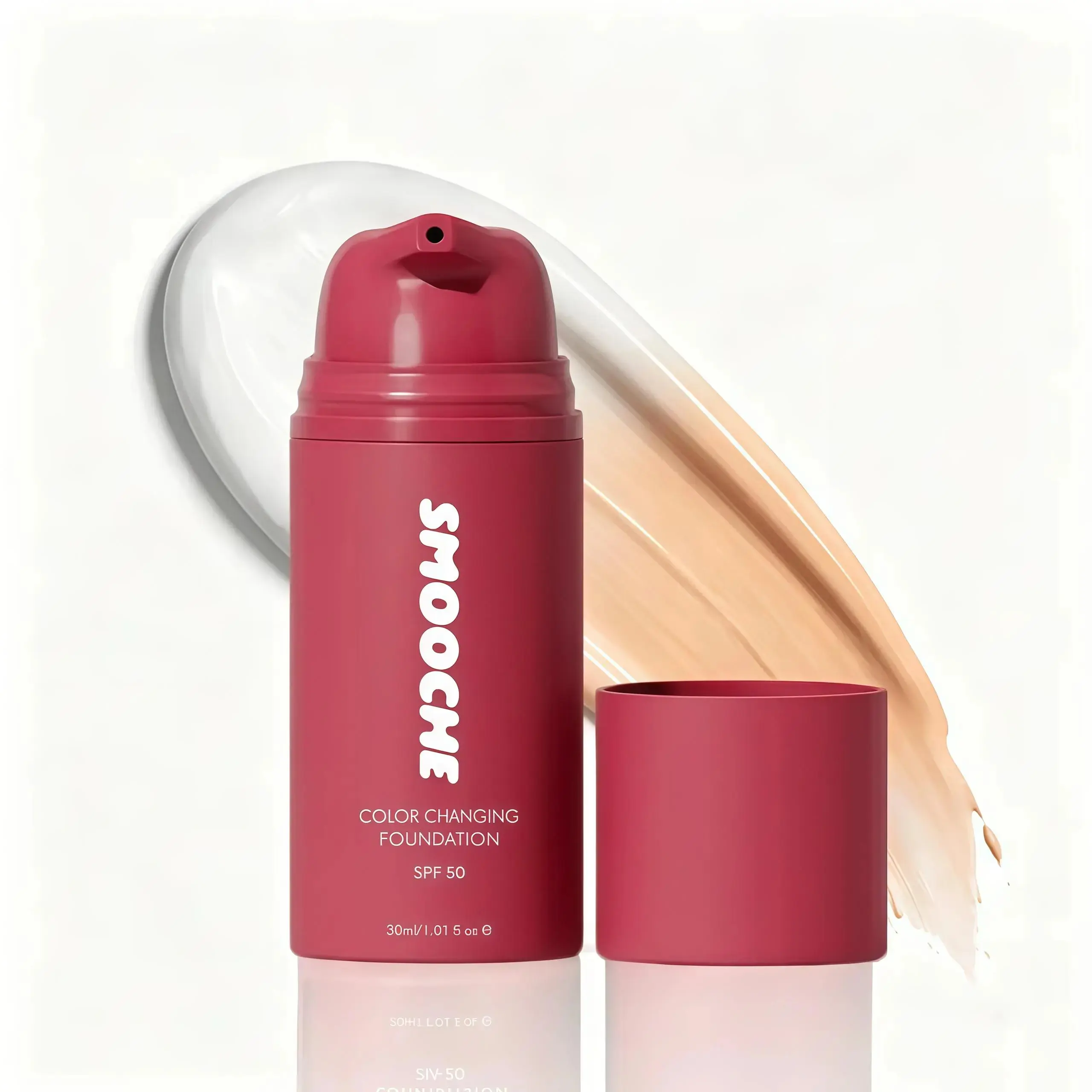 Color Changing Foundation, Skin Tone Adapting Liquid Foundation for Natura Finish, Lightweight Buildable Coverage, SPF 15Makeup for All Skin Types, 1 FIOz(A) Concealer Cosmetic, Natural-Tone Color-Correcting Liquid Foundation