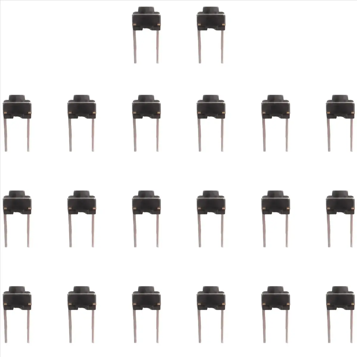 20 Pcs 6x6x5mm Momentary Tactile Tact Push Button Switch 2 Pin DIP Through Hole Switchboard