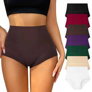 HOTTCOM Women's High-Waisted Underwear Set - 7-Pack Full Coverage Safety Shorts, Ultra-Comfortable & High-Stretch, Perfect for Fitness, Daily Wear & Yoga, Postpartum-Friendly, Autumn/Winter Refresh, Plus Size-Friendly, Sizes S-2XL, Fashion Comfy Underwear