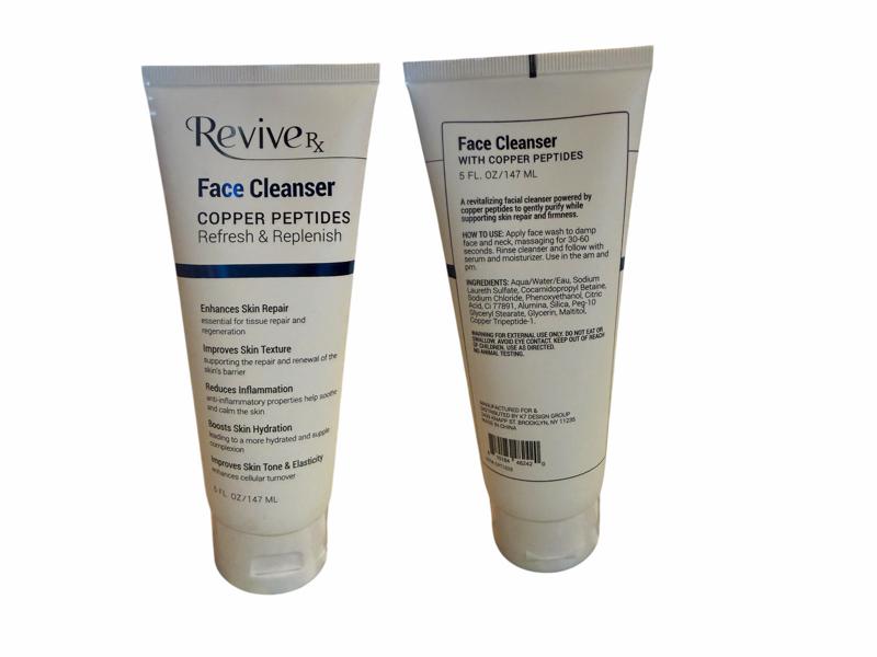 4-Pc REVIVE RX COPPER PEPTIDES REPAIR& HYDRATE SKINCARE SET-copper peptide face cleanser 5Fl Oz, copper peptide Ceramides mask 3.5374 Oz, copper peptides cellular renewal elixir 3.3 Fl Oz,copper peptides face & neck firming cream net 1.764 oz 4-Pc REVIVE RX COPPER PEPTIDES REPAIR& HYDRATE SKINCARE SET-copper peptide face cleanser 5Fl Oz, copper peptide Ceramides mask 3.5374 Oz, copper peptides cellular renewal elixir 3.3 Fl Oz,copper peptides face & neck firming cream net 1.764 oz