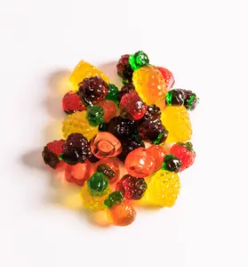 Large Rainbow Jelly Fruit 1 Pound Bag