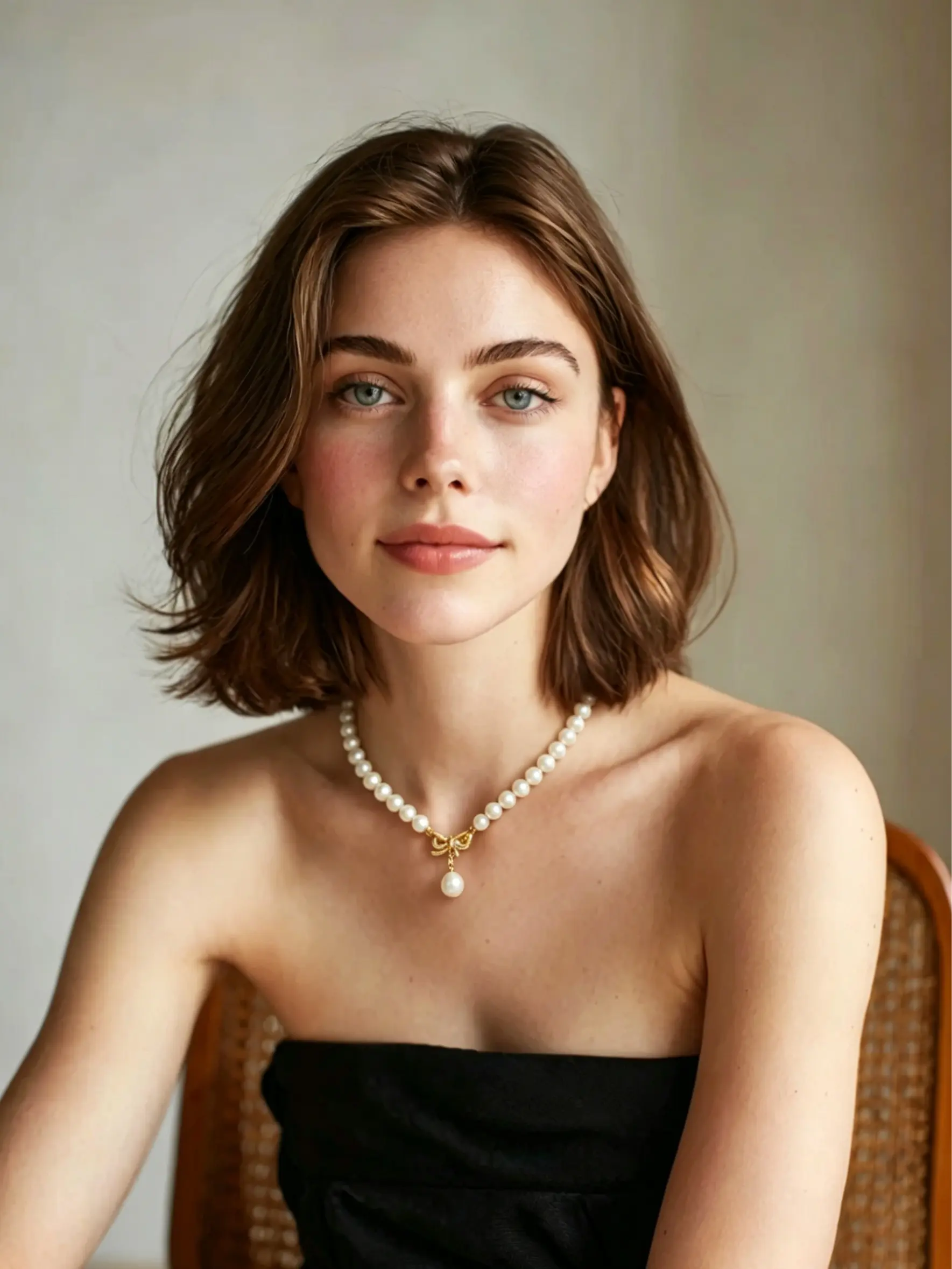 Vintage-Style Faux Pearl Necklace featuring premium quality and a sophisticated, refined look. Versatile enough for everyday wear and hypoallergenic, it’s perfect for occasions such as birthdays,  and Christmas, making it an ideal gift.