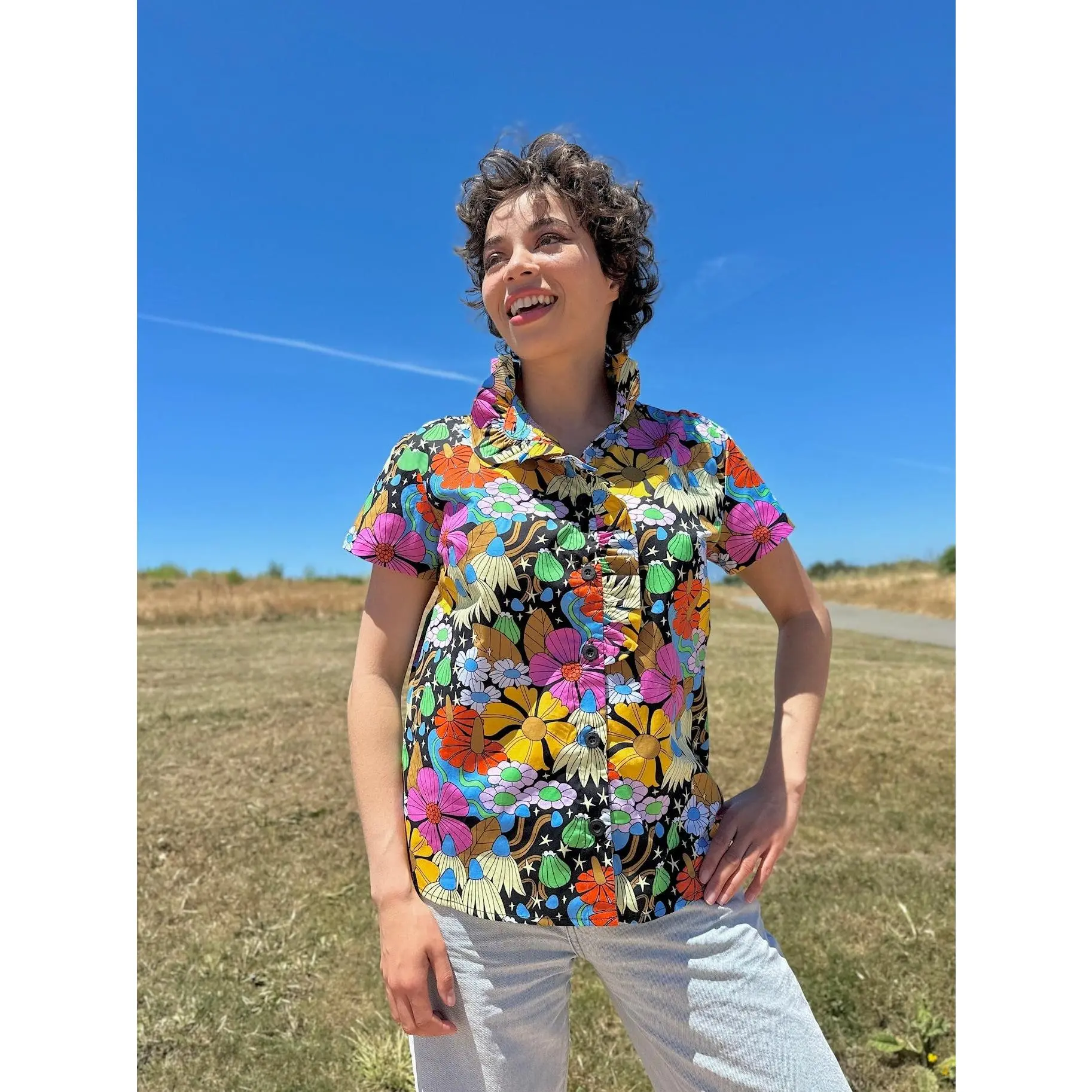 Francesca Top Cosmic Floral