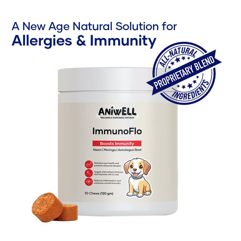 Aniwell ImmunoFlo: A New Age Natural Solution for Allergies, Itching, Hot Spots, Paw Licking & Immunity