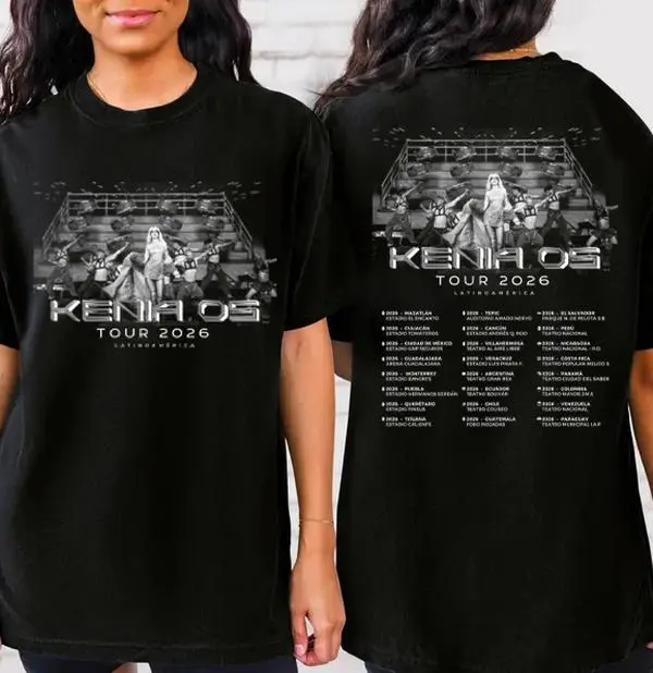 Kenia Os anuncia su esperado K de Karma Tour 2026 Unisex T-Shirt HE23313