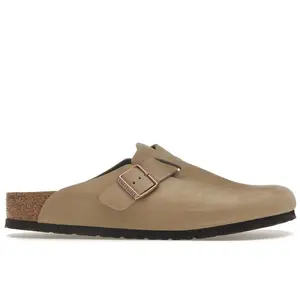 Birkenstock Unisex Boston Oiled Leather Tobacco Brown, from StockX