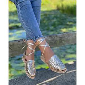 Huarache Charissa Trenzado Dorado
