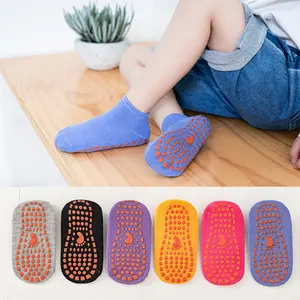 Floor Socks Indoor Trampoline Children's Anti-Slip Silicone Socks with Durable Grip for Safe Play Pilates Grip Socks with Grippers sport stocking non-slip yoga sock Gripsocks compression socks grip socks for soccer