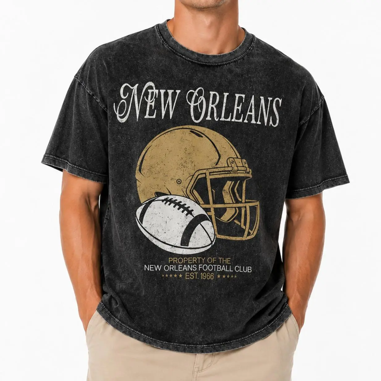 New Orleans Football Vintage Washed Shirt, Retro New Orleans Football 90s Shirt, Saint Game Day Hoodie