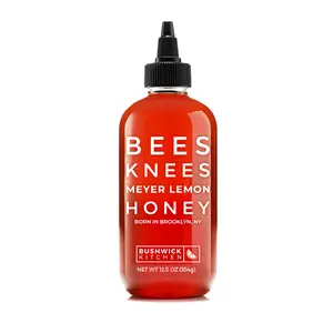 Bushwick Kitchen Bees Knees Meyer Lemon Honey - Wildflower Honey with Bright Citrus Flavor - Perfect for Scones, Tea, and Cooking - Made in the USA
