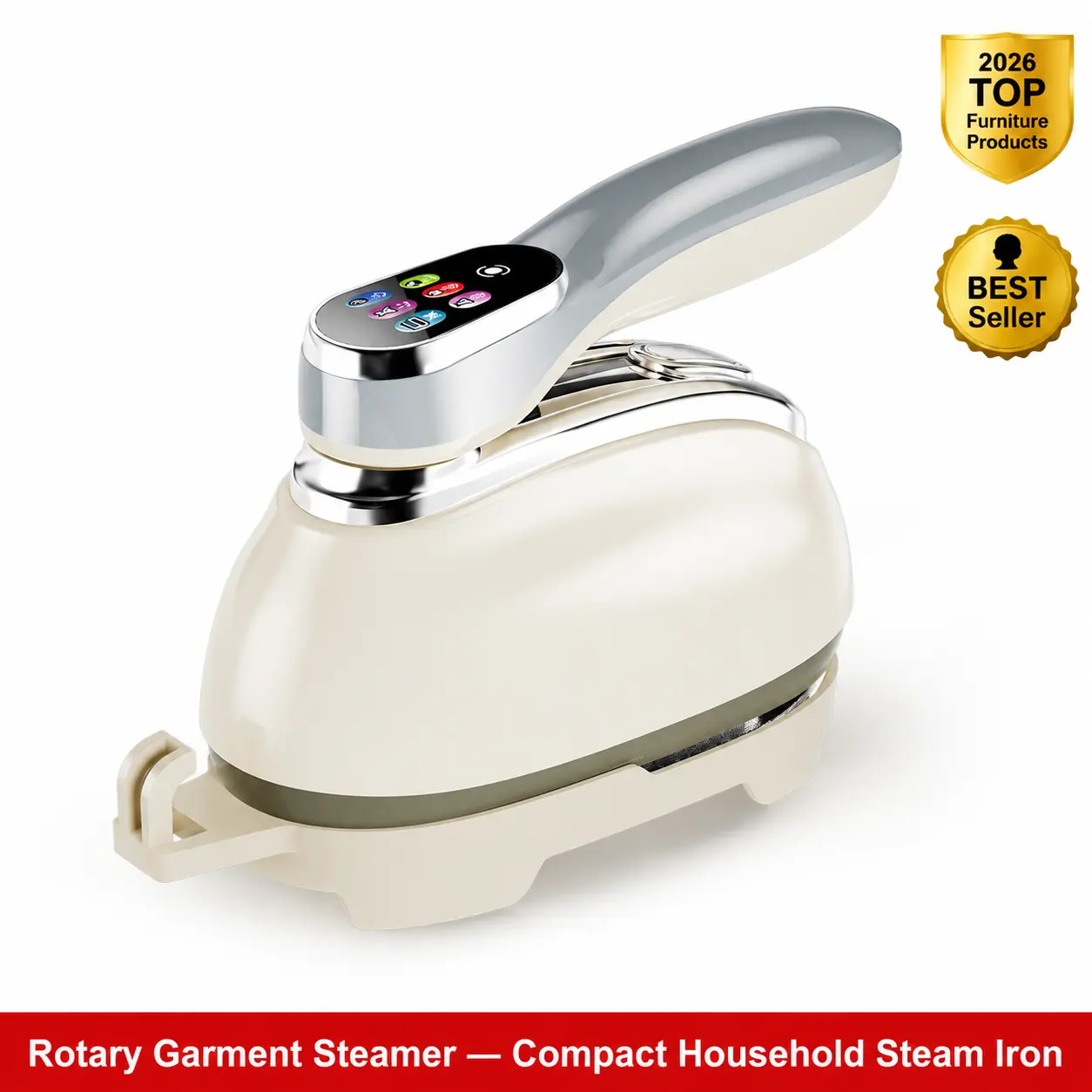 1300W Portable Handheld Clothes Steamer Iron (US Type) – 30s Fast Heating,  Powerful Wrinkle Removal with Liner & Fabric Brush – Perfect Home Clothing Care Tool, Ideal Gift for Travel & Back to School!