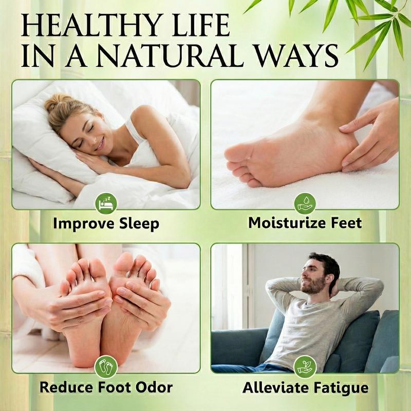 Foot Detox Patches for Stress Relief Toxin Removal & Better Sleep Natural Deep Cleansing Pads Healthy Healthcare Solution Treatment 40pcs Herbal Wellness Blend Ginger Turmeric Peppermint Essential Herbs