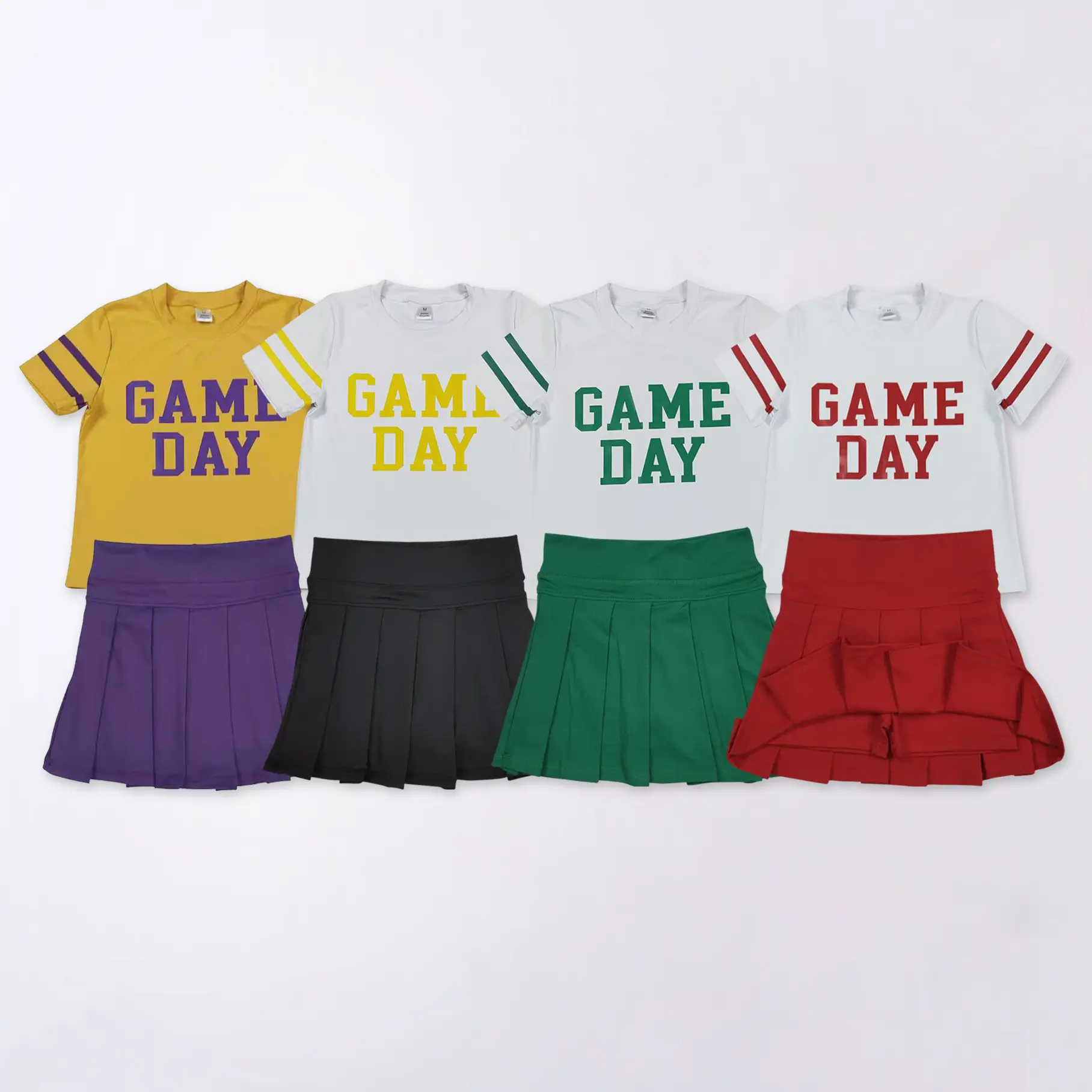 Active Game Day Football Tennis Girls Skort Set