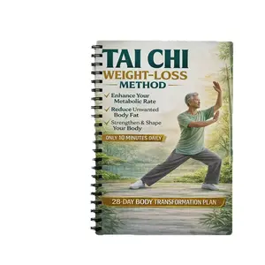 Tai Chi Weight-Loss Method Book, Coil-Bound Health Fat Loss & Healthy Body Shaping, Essential Tai Chi Exercise Guide