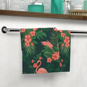 Flamingo Pattern Face Towel