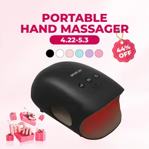 [mothersdaygift] CINCOM Portable Hand Massager, Cordless, Advanced Airwave Technology, Customized Mode & Heating Function, Long-Lasting Battery Life, Auto-Off Feature, Perfect for Daily Relaxation, Comfort, White, Ideal Gift for Christmas & Birthday