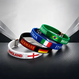 Woven Bracelets Sports Fans Wristbands Unisex Bangles for Football Events Party Supplies Fans Cheering Accessories,summerwins