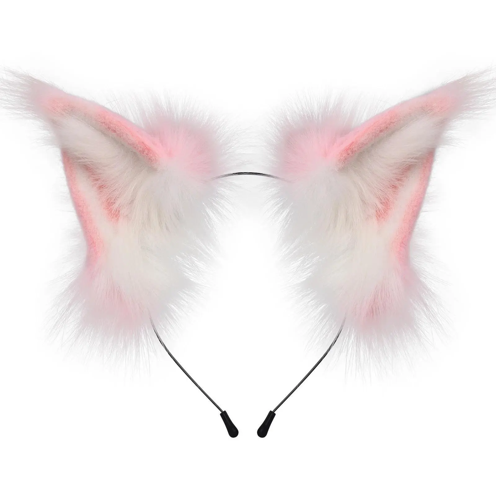 Animal Faux Fur Fox Wolf Ear Headband Furry Handmade Hairband Headwear Costume Cosplay Accessories
