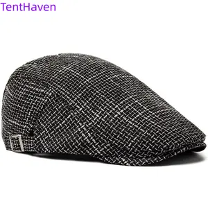 Men's Cotton-Linen Beret, 2026 Retro British Style Thin Breathable Duckbill Cap - Lightweight, Trendy, Great Sun Protection for Daily Outdoor Looks (Kids Size Available)