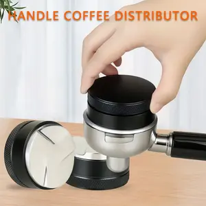 Three-Paddle Coffee Powder Press Tool, Adjustable 51/53/58mm Espresso Dosing Kit, Handle Presser, Professional Barista Accessories