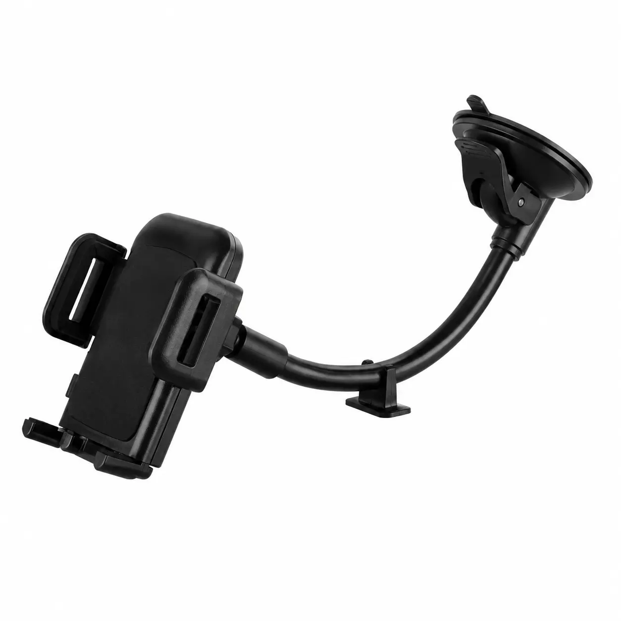 Car Phone Mount Suction Cup Windshield & Dashboard Holder – 360° Rotating Adjustable Universal Smartphone Stand, Hands-Free GPS Navigation