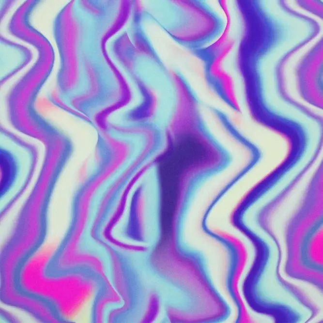 Iridescent Ripples Printed Spandex Fabric | Blue Moon Fabrics Iridescent Ripples Printed Spandex Fabric | Blue Moon Fabrics
